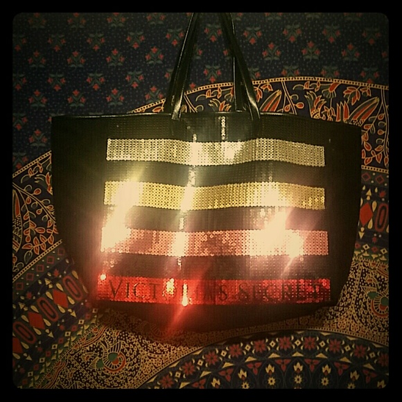 Victoria's Secret Glitter Tote - Picture 1 of 3